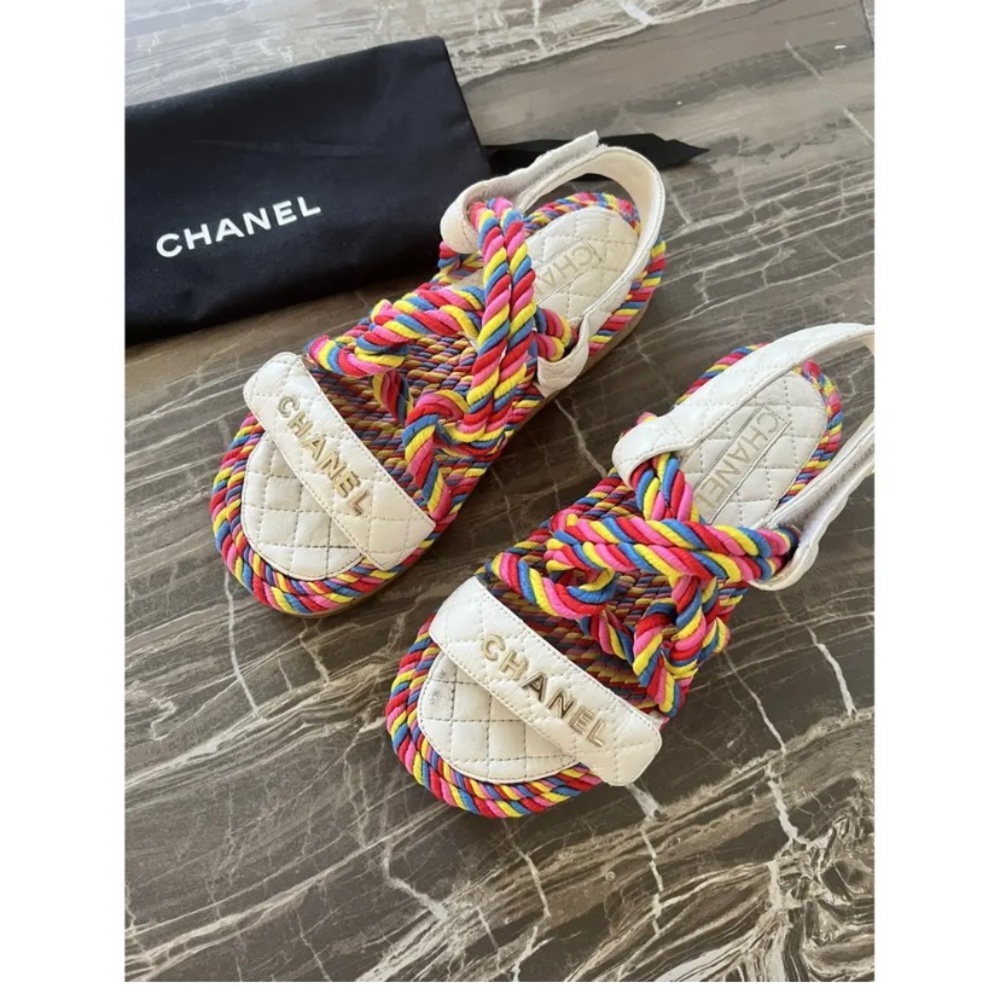 Chanel multi color sandals - Picture 1 of 3